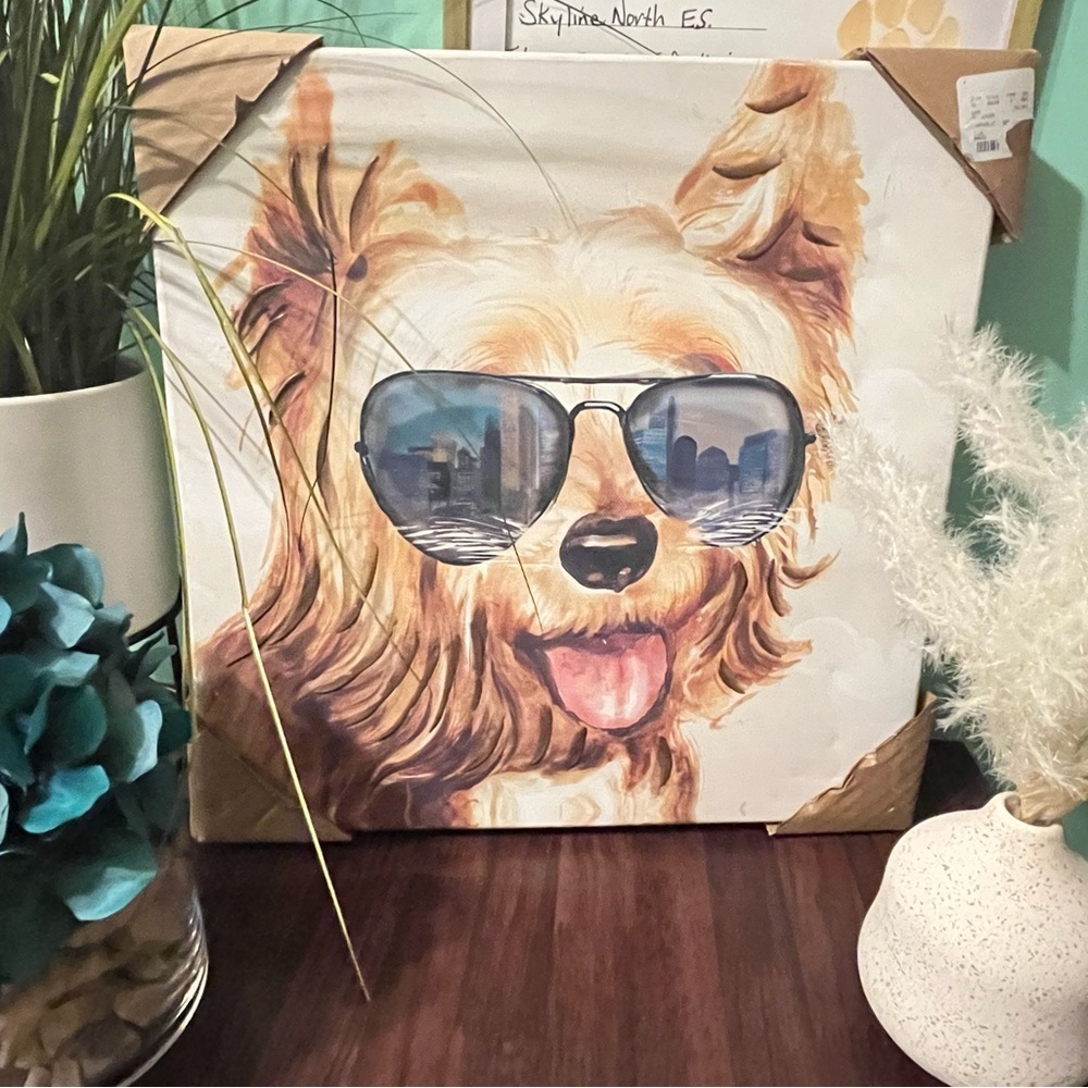 Stylish Dog with Sunglasses Art Painting, beutyfull - Picture 10 of 16